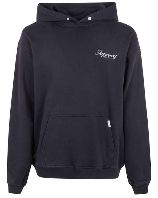 Represent Blue Owners Club Script" Hoodie for men