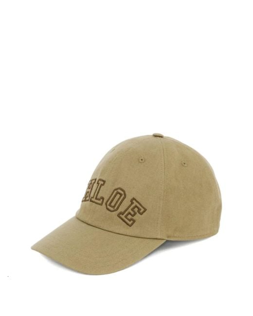Chloé Natural Hat Wool Silk Signature"