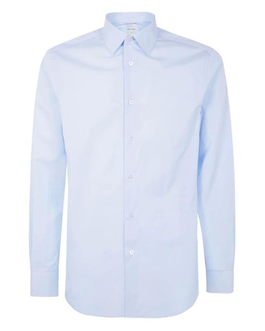 Paul Smith Blue S/C Tailored Fit Shirt for men