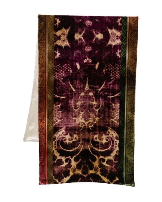 Pierre Louis Mascia Purple "Kanpur St +Adana U" Scarf Cm 65X200