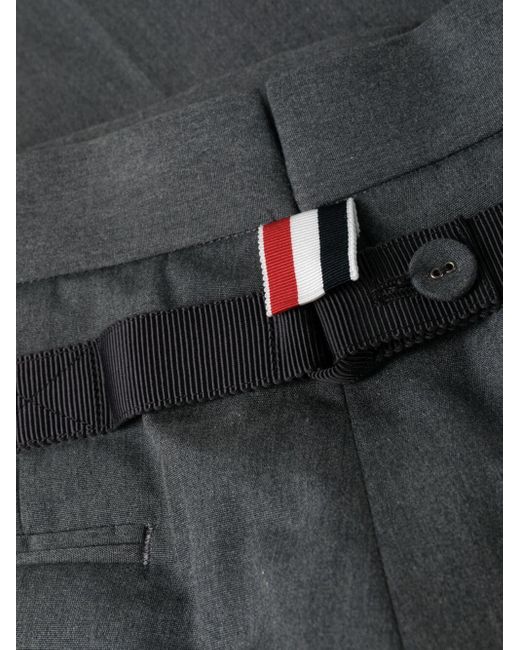 Thom Browne Gray Fit 1 GG Backstrap Trouser In Typewriter Cloth Clothing for men