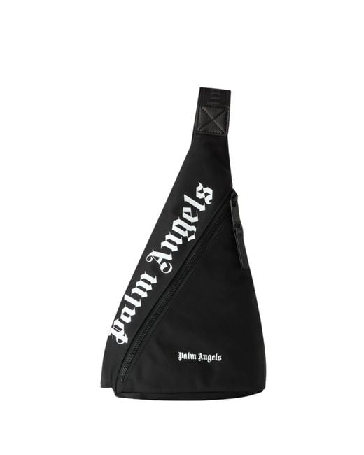Palm Angels Blue Logo Shoulder Bag for men