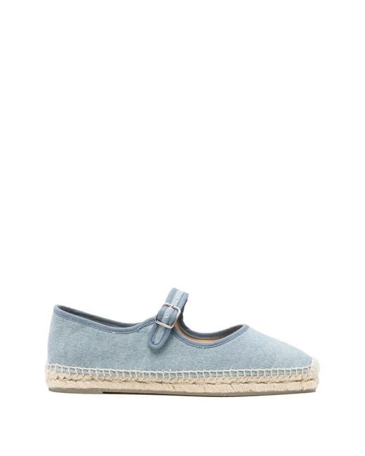 Castaner Blue "Padua" Flat Shoes