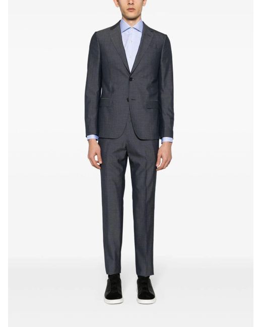 Zegna Gray Pure Wool Suit for men