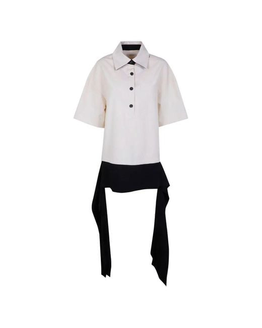 Entire studios White "Polo" Top