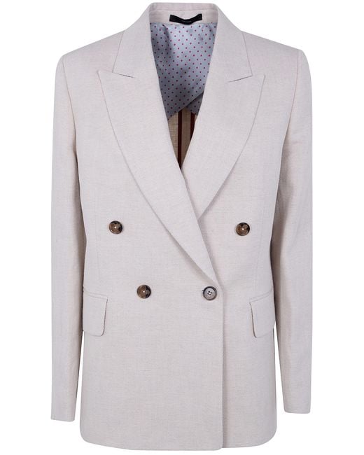 Paul Smith Gray Double Breasted Jacket