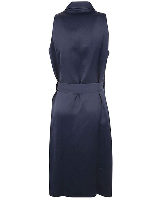 Antonelli Blue Muller Sleeveless Dress