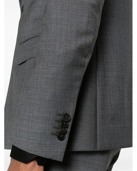 Zegna Gray Pure Wool Suit Clothing for men
