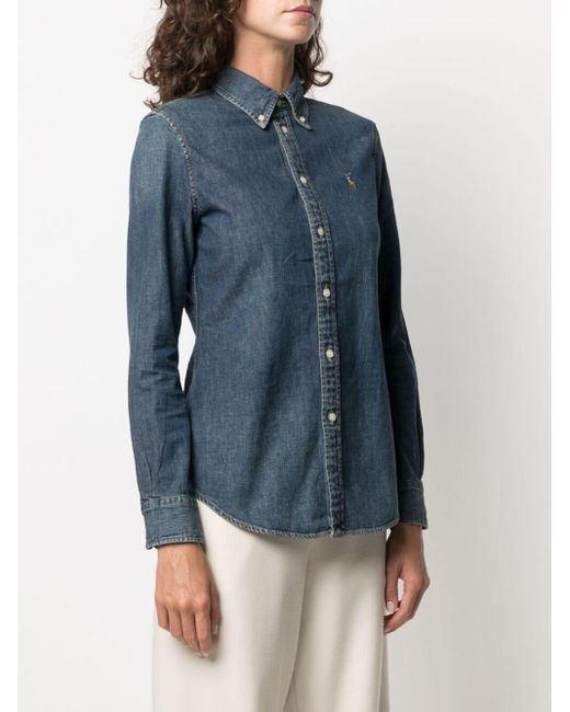Polo Ralph Lauren Blue Long Sleeve Shirt