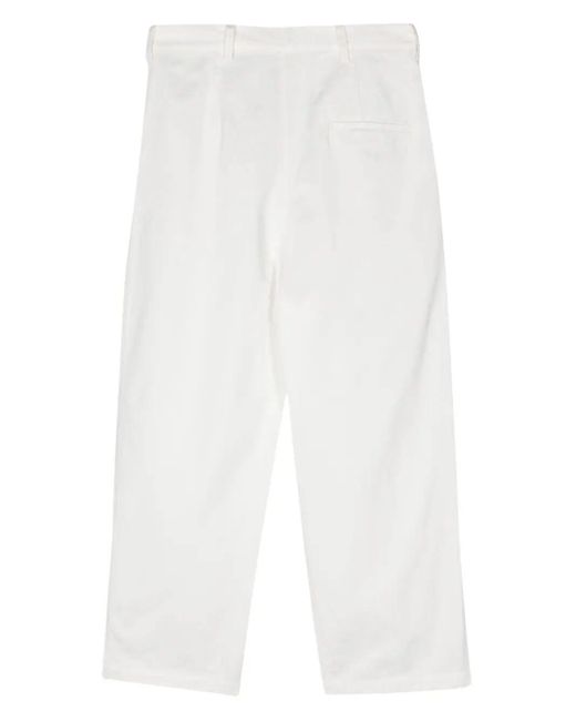 Sofie D'Hoore White Double Darted Pants With Button
