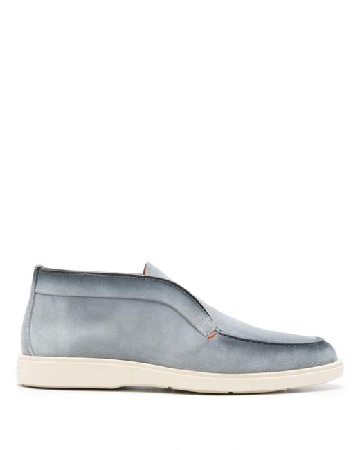 Santoni Blue Digits Loafers Shoes for men