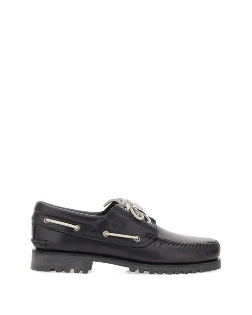 Timberland Black Shoes Leather "Authentic" for men