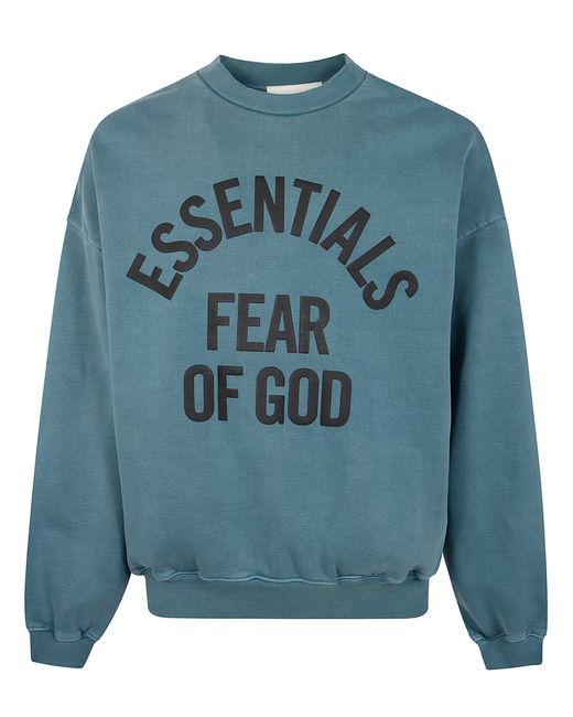 Fear Of God Blue "Campus 90's" Crewneck Sweatshirt for men