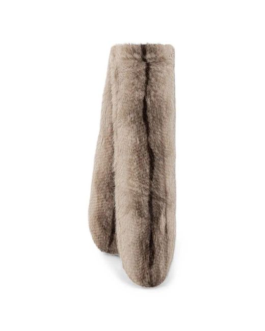 Twinset Natural Scarf Eco Fur Stole