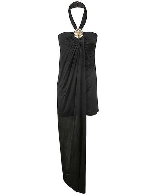 Blumarine Black 4A113A Dress Sable Goldrose