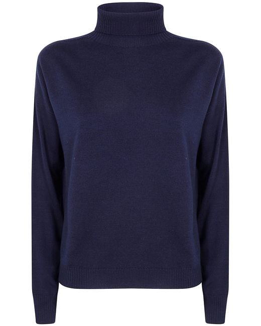 Drumohr Blue Sweater Turtle Neck "L1D105R 790"