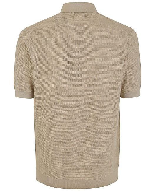 Zegna Natural Premium Cotton Polo Shirt Clothing for men
