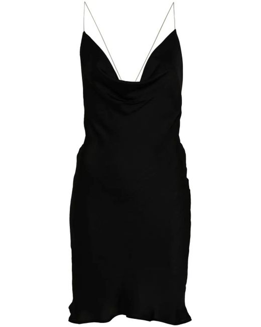 Y. Project Black Invisible Strap Mini Slip Dress