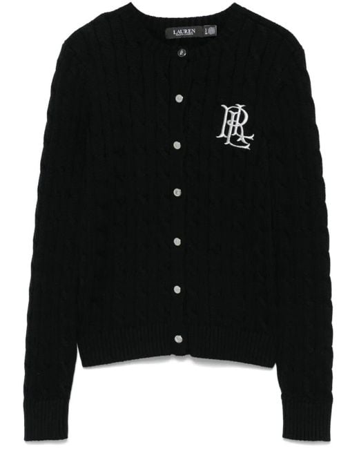 Ralph Lauren Black "Ralhan" Long Sleeve Cardigan