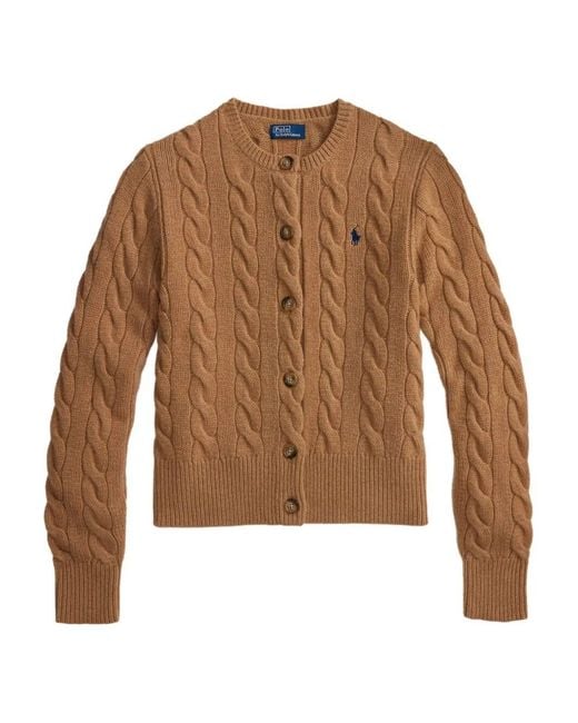 Polo Ralph Lauren Brown Luxurious Wool Cashmere Blend Sweater