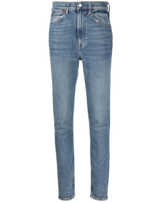 Polo Ralph Lauren Blue Mid-waist Skinny Jeans