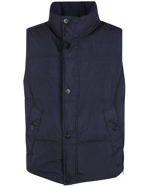 Stone Island Blue Gilet Classic "L2.S15.G1000.10.S0A23 V0029" for men