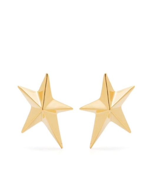 Mugler Metallic Maxi Star Stud Earrings