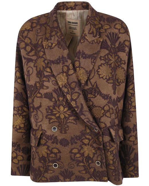 Uma Wang Brown Jacket Wool