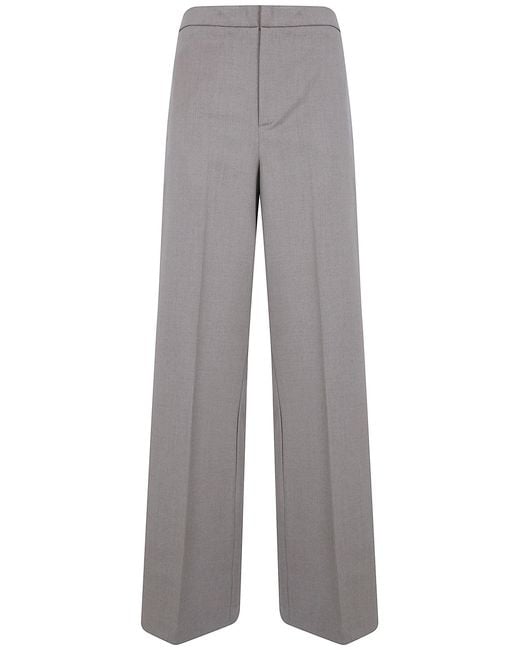Twinset Gray Pants Wide Leg Trousers