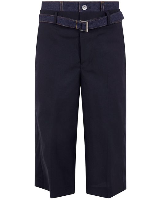 Sacai Blue Suiting X Denim Pants