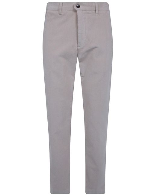 Incotex Gray Pants Classic Regular Chino for men