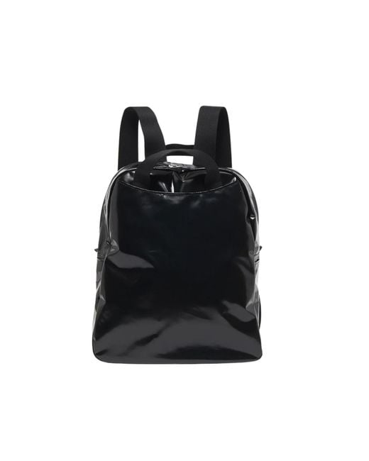Jack Gomme Black Backpack Main Material "Lami"