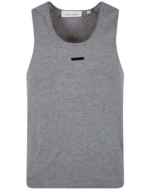 Fear Of God Gray "Classic" Knit Tank