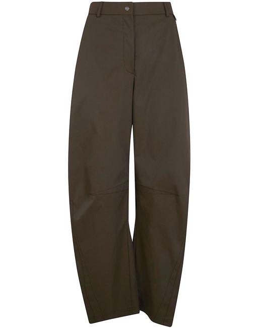 Herno Green Wide Leg Trousers
