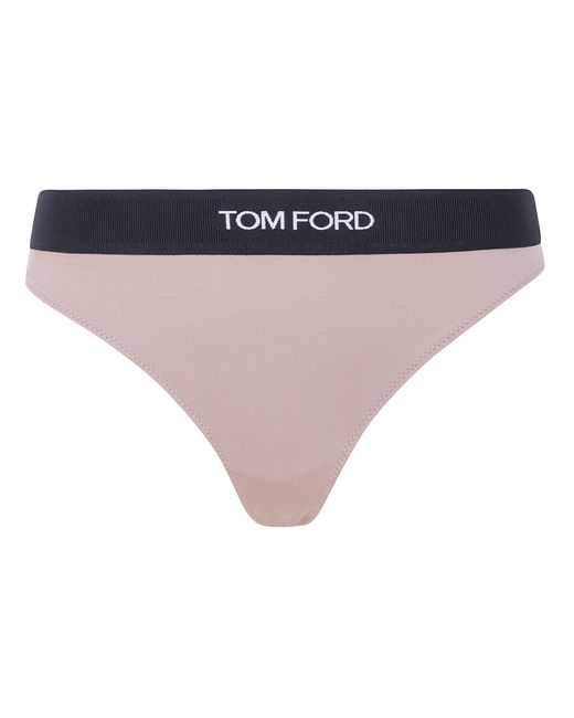 Tom Ford Natural Underwear Modal Thong Bottom