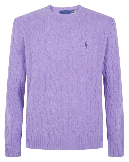 Polo Ralph Lauren Purple Sweater Long Sleeve "Pullover" for men