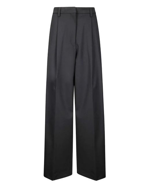 Thelatest Blue "Axel" Wool Polyester Ab Trousers