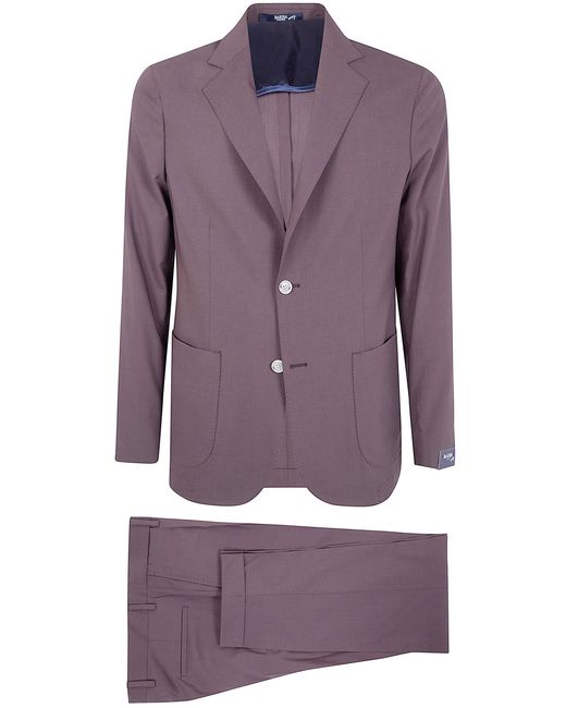 Barba Napoli Purple Easy Suit Mono Napoli Chino Trousers for men