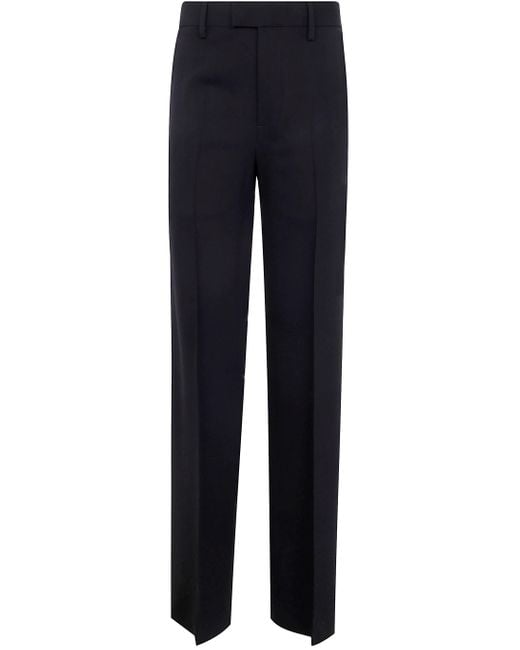 Ann Demeulemeester Blue Maaike Flared Leg Comfort Trousers Viscose