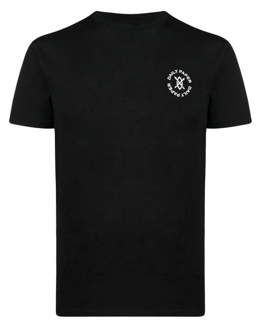Daily Paper Black Ss24 Circle Tee for men