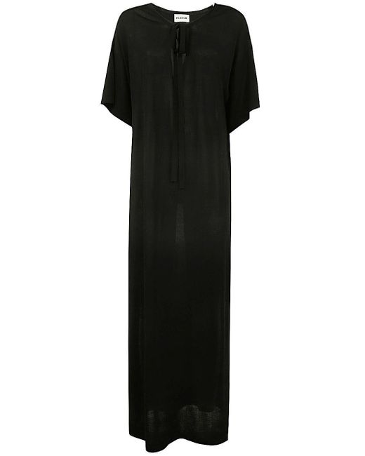 P.A.R.O.S.H. Black Short Sleeve Dress