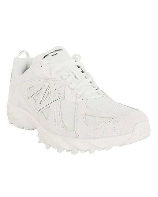 Comme des Garçons White New Balance Collab Sneakers Shoes for men