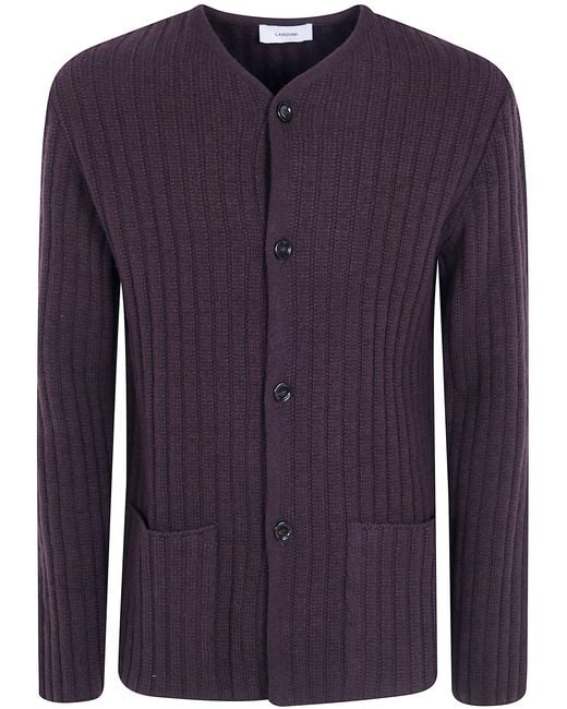 Lardini Blue Sweater Wool Cashmere "Le Origini" for men