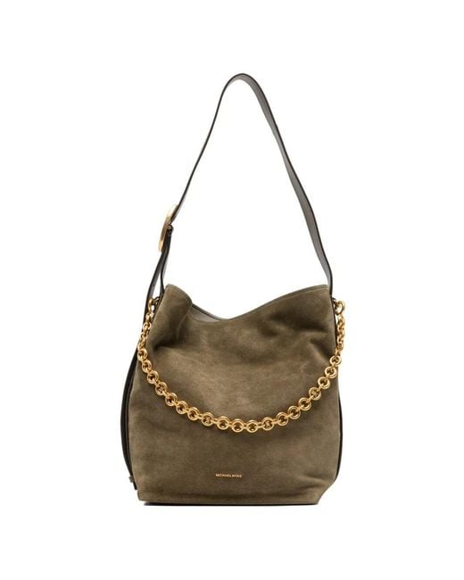 MICHAEL Michael Kors Metallic Shoulder Bag Chain "Lg Bucket"