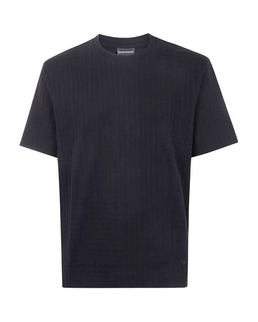 Emporio Armani Blue Classic Short Sleeves T-Shirt for men
