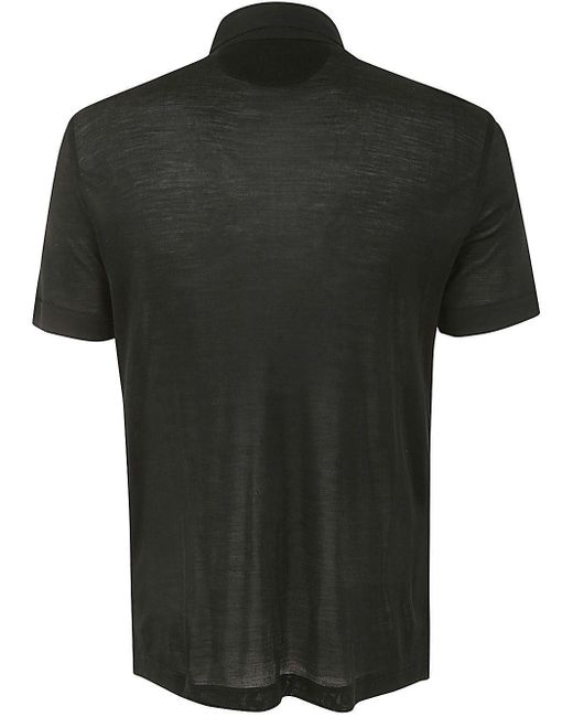 Tom Ford Black Cut And Sewn Polo Shirt Clothing for men