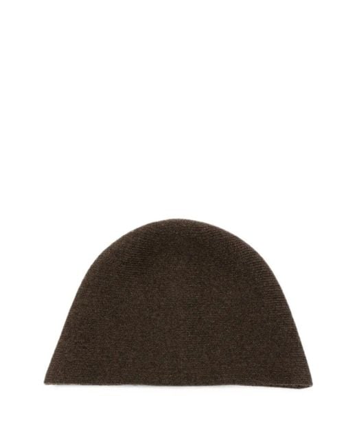 Uma Wang Brown Hat Cashmere "Bucket Hat"