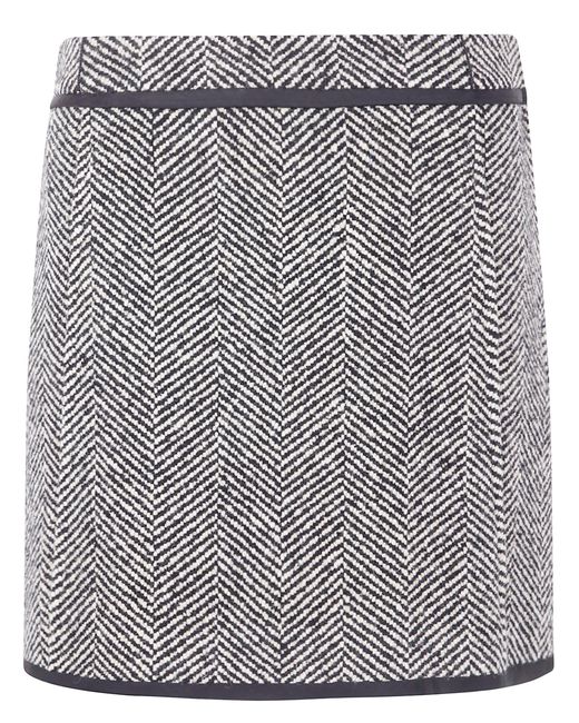 Jil Sander Gray 102 W Trim Skirt