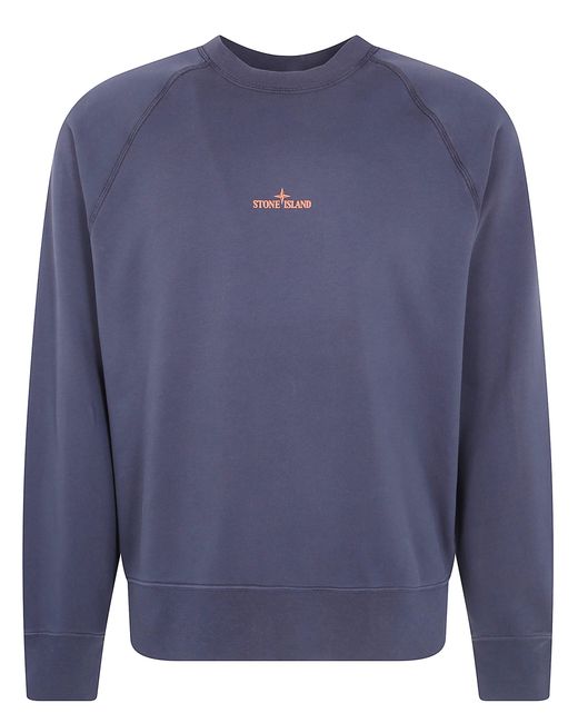 Stone Island Blue Sweatshirt Round Neck "L2.S15.61000.08.S0466 V002A" for men
