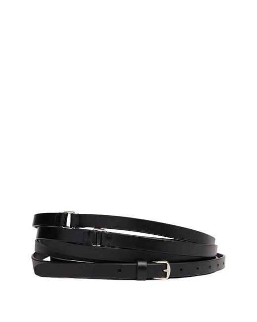 Ann Demeulemeester Black Belt Triple Wrap "Kepa"